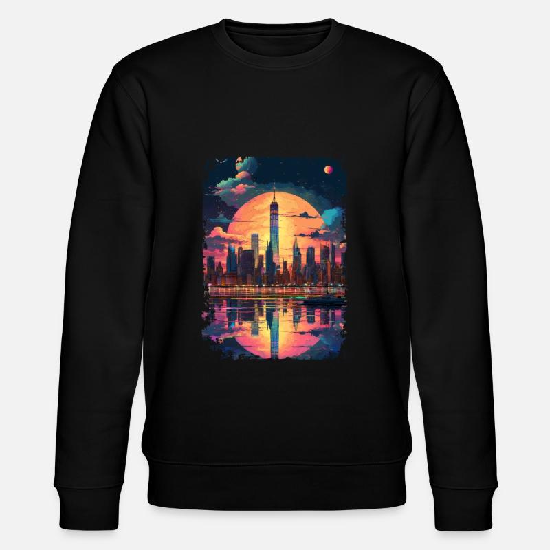New York - Sweat bio CHANGER Stanley/Stella Unisexe - noir