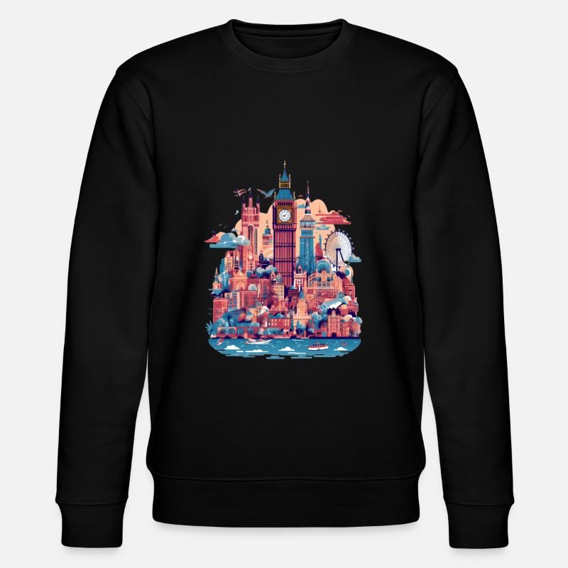 London - Stanley/Stella Unisex Bio-Sweatshirt CHANGER  - Schwarz