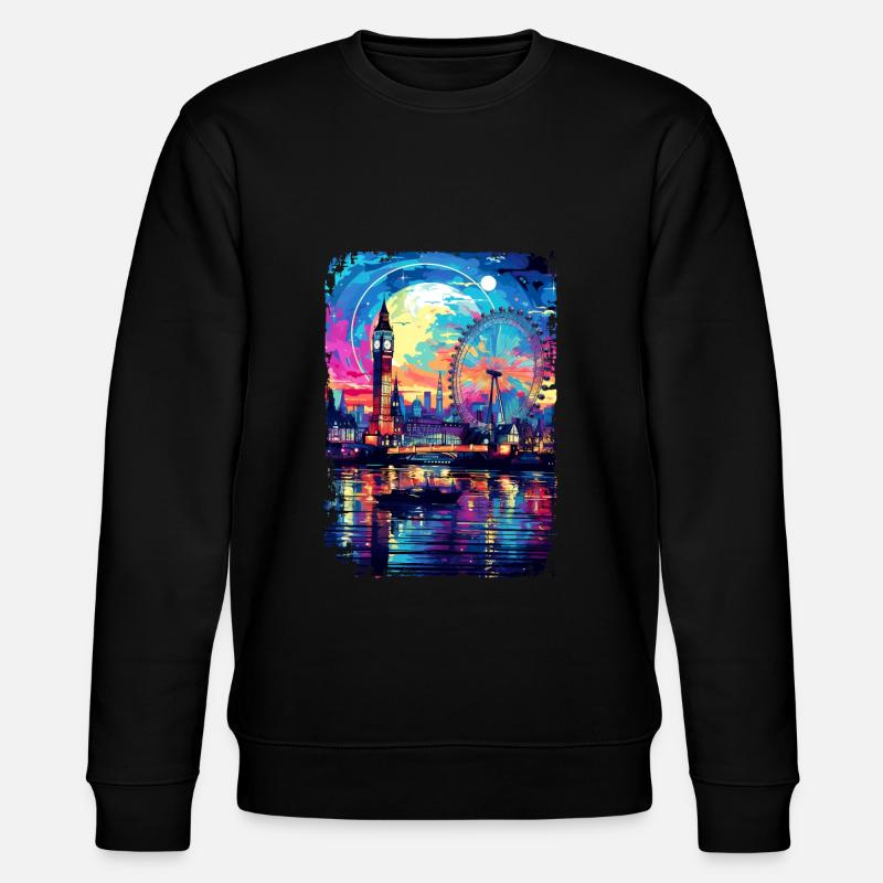 Londres - Sweat bio CHANGER Stanley/Stella Unisexe - noir