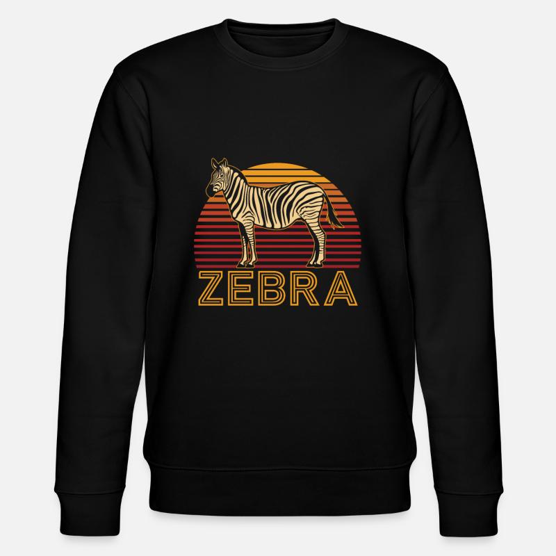 Zebra - Stanley/Stella CHANGER Unisex Organic Sweatshirt - black