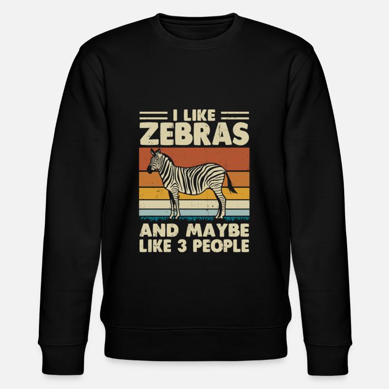 Zebra - Stanley/Stella CHANGER Unisex Organic Sweatshirt - black