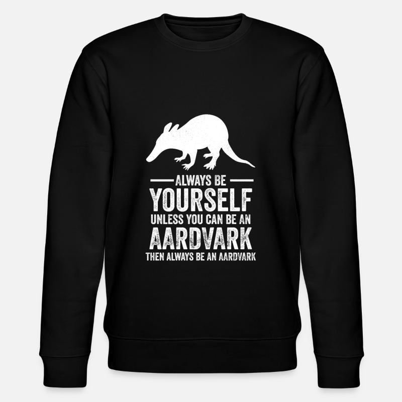 Erdferkel - Stanley/Stella Unisex Bio-Sweatshirt CHANGER  - Schwarz