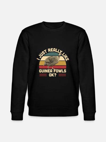 Guinea fowl - Stanley/Stella CHANGER Unisex Organic Sweatshirt - black