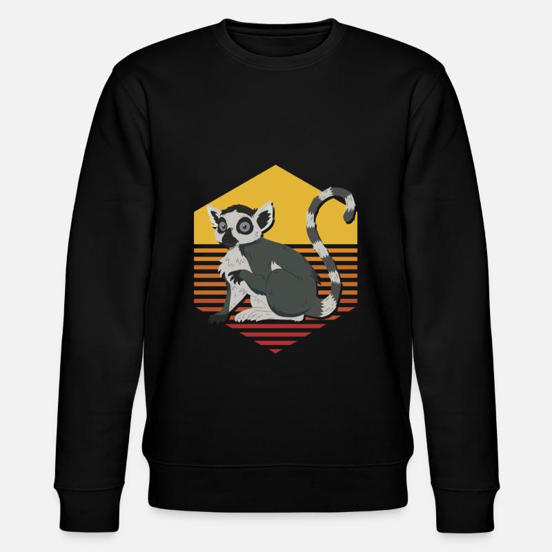 Lemur - Stanley/Stella CHANGER Unisex Organic Sweatshirt - black