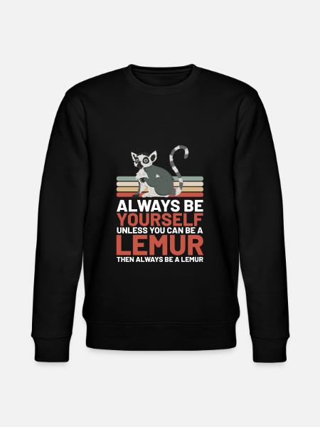Lemur - Stanley/Stella CHANGER Unisex Organic Sweatshirt - black