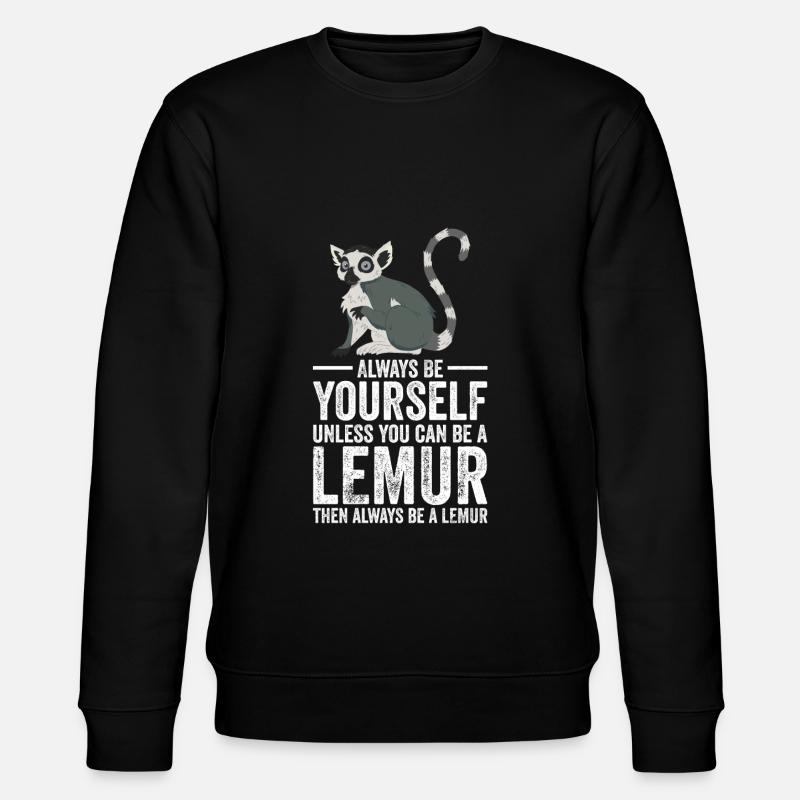 lemur - Stanley/Stella CHANGER Unisex Organic Sweatshirt - black