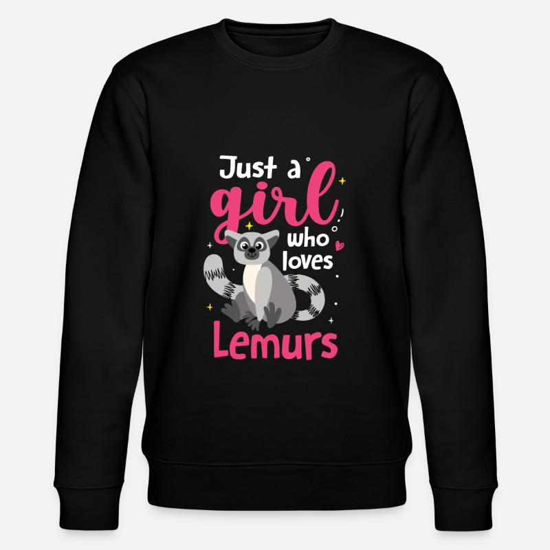 Lémurien - Sweat bio CHANGER Stanley/Stella Unisexe - noir