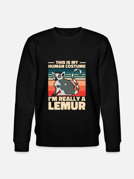 Lemur - Stanley/Stella CHANGER Unisex Organic Sweatshirt - black