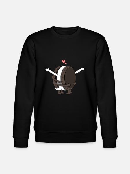 Keks-Paar Liebe - Stanley/Stella Unisex Bio-Sweatshirt CHANGER  - Schwarz
