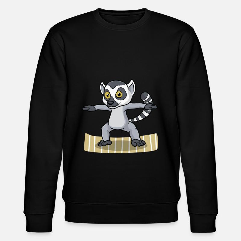 Lemur Yoga - Stanley/Stella CHANGER Unisex Organic Sweatshirt - black