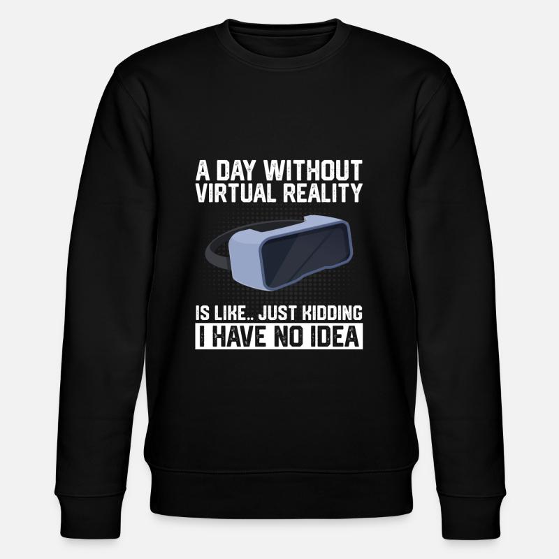 Virtual Reality VR Geschenk - Stanley/Stella Unisex Bio-Sweatshirt CHANGER - Schwarz
