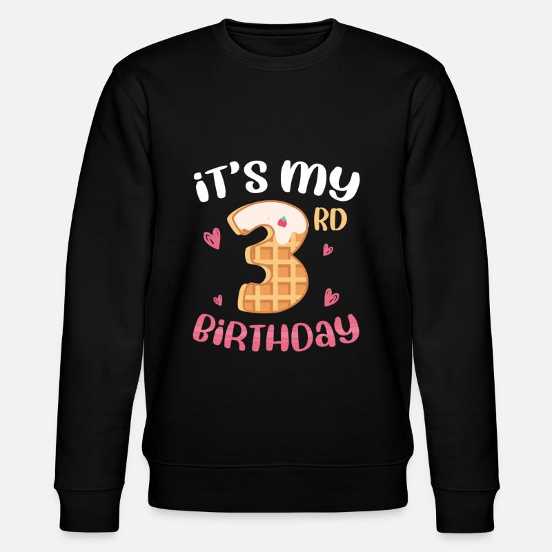Gaufre du 3e anniversaire - Sweat bio CHANGER Stanley/Stella Unisexe - noir