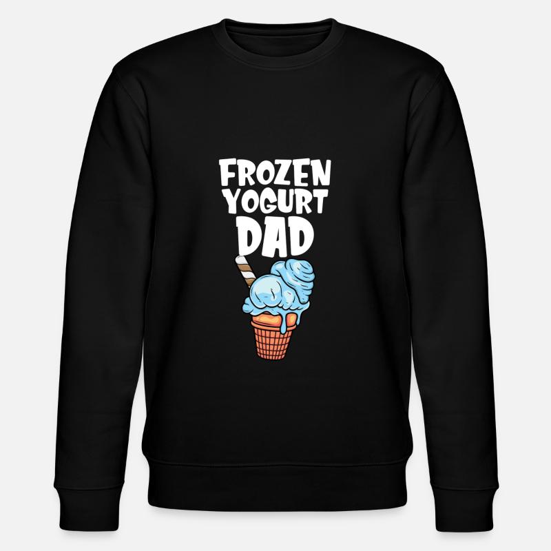Frozen Yogurt Dad - Stanley/Stella CHANGER Unisex Organic Sweatshirt - black