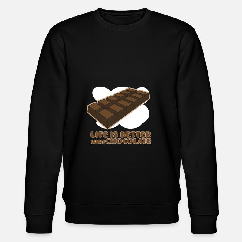 Chocolat - Sweat bio CHANGER Stanley/Stella Unisexe - noir