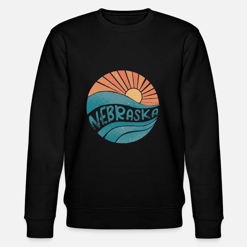 Nebraska - Sweat bio CHANGER Stanley/Stella Unisexe - noir