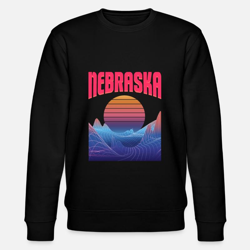 Nebraska - Sweat bio CHANGER Stanley/Stella Unisexe - noir