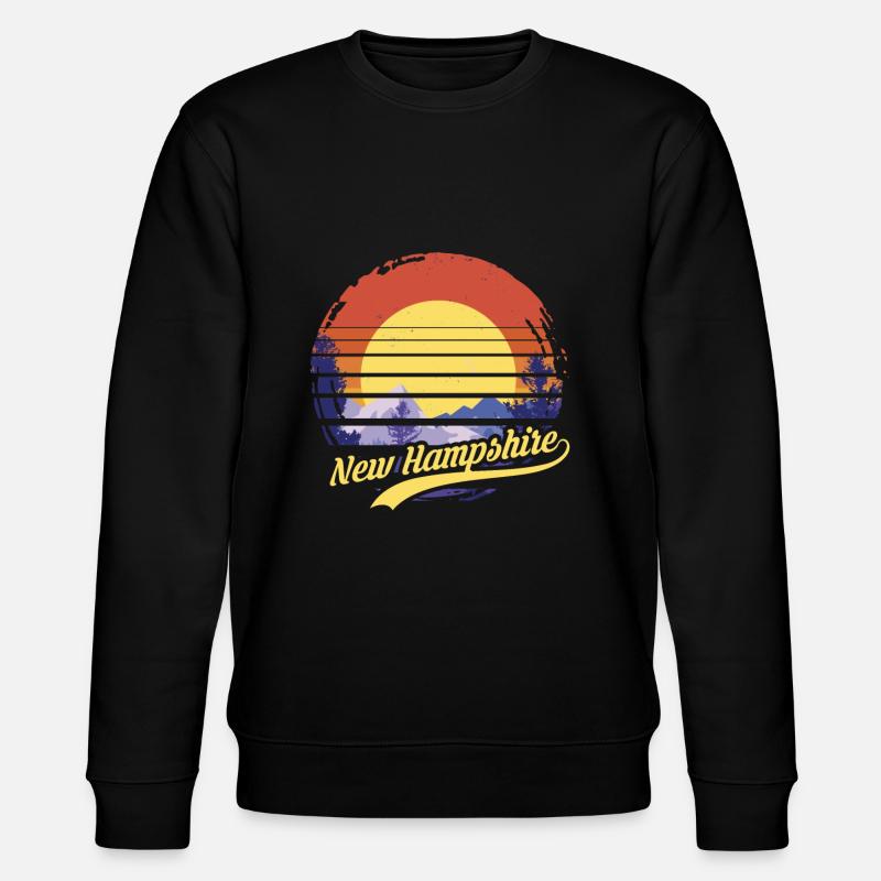 New Hampshire - Stanley/Stella Unisex Bio-Sweatshirt CHANGER  - Schwarz