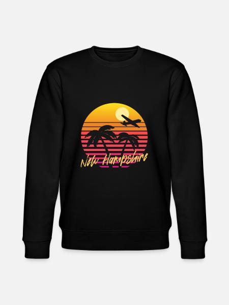 New Hampshire - Stanley/Stella CHANGER Unisex Organic Sweatshirt - black