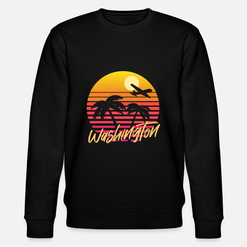Washington - Stanley/Stella Unisex Bio-Sweatshirt CHANGER  - Schwarz