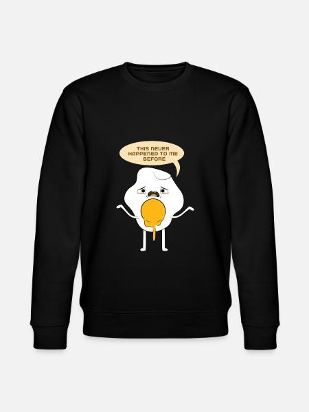 Egg funny, come quickly - Stanley/Stella CHANGER Unisex Organic Sweatshirt - black