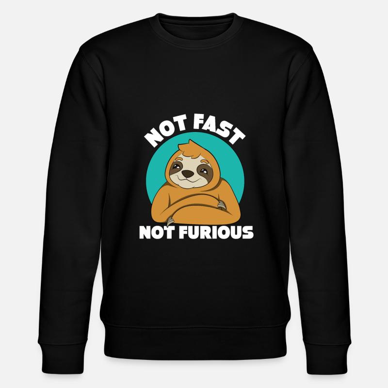 Faultier - Stanley/Stella Unisex Bio-Sweatshirt CHANGER  - Schwarz