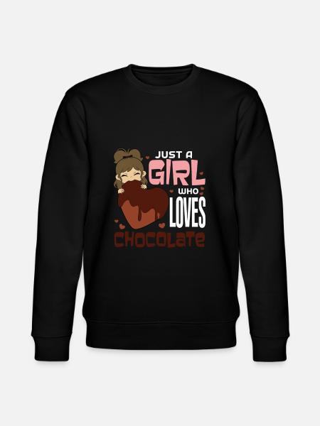 Chocolate loves - Stanley/Stella CHANGER Unisex Organic Sweatshirt - black