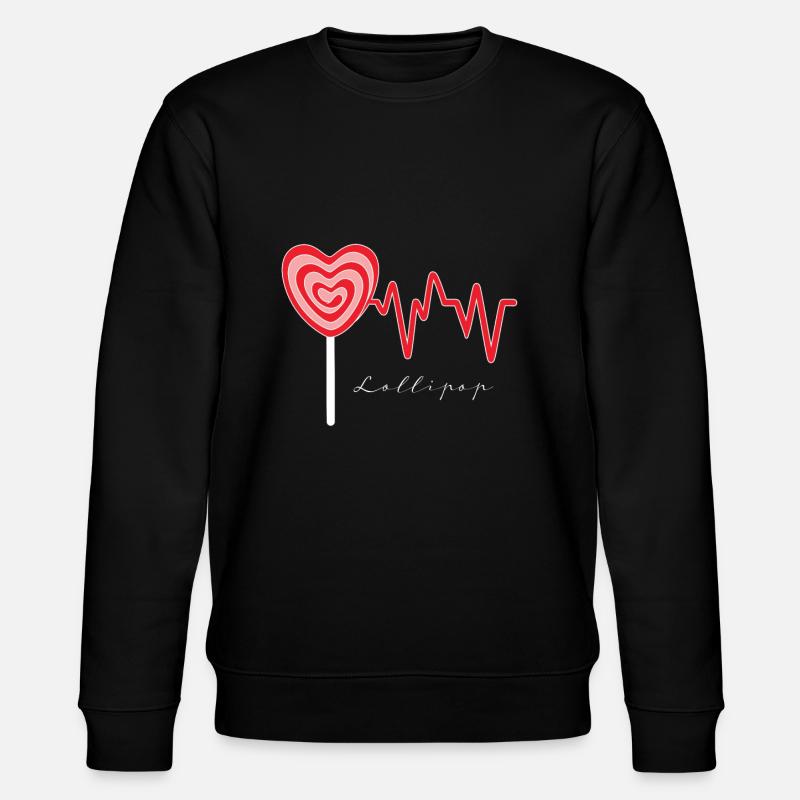 Lollipop Candy Gift - Stanley/Stella CHANGER Unisex Organic Sweatshirt - black