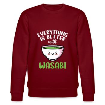 Wasabi - Sweat bio CHANGER Stanley/Stella Unisexe - bordeaux - Devant - Nik (191cm) & Marisol (170cm)