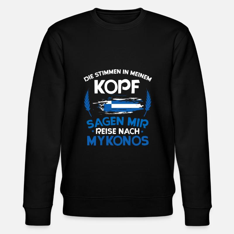 Mykonos - Stanley/Stella Unisex Bio-Sweatshirt CHANGER  - Schwarz