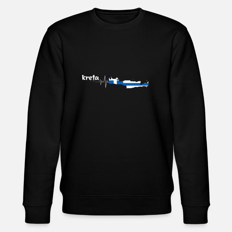 Kreta - Stanley/Stella Unisex Bio-Sweatshirt CHANGER  - Schwarz