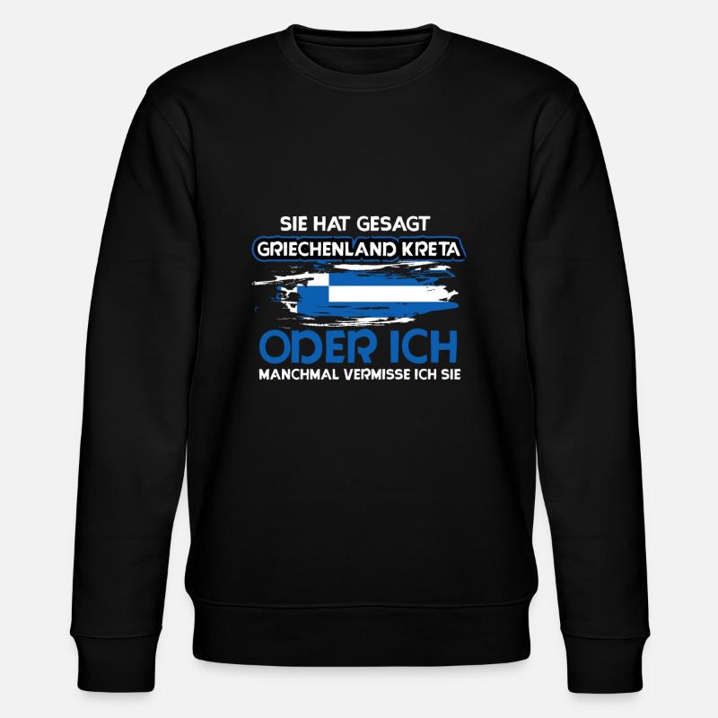 Kreta - Stanley/Stella Unisex Bio-Sweatshirt CHANGER  - Schwarz