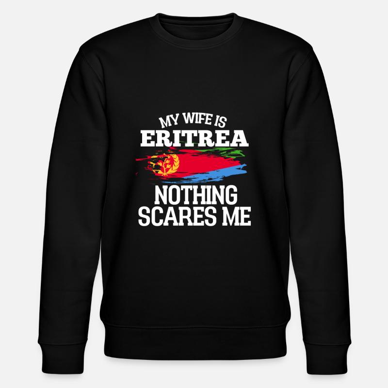 Eritrea Ehefrau - Stanley/Stella Unisex Bio-Sweatshirt CHANGER  - Schwarz