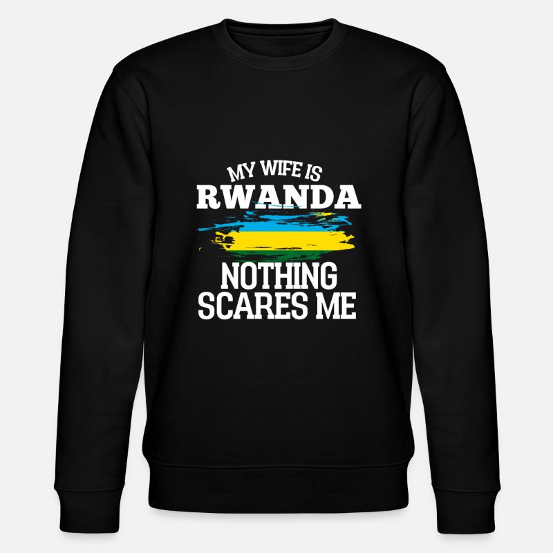 Rwanda - Stanley/Stella CHANGER Unisex Organic Sweatshirt - black