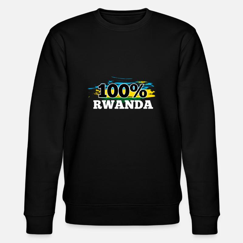 Rwanda - Stanley/Stella CHANGER Unisex Organic Sweatshirt - black