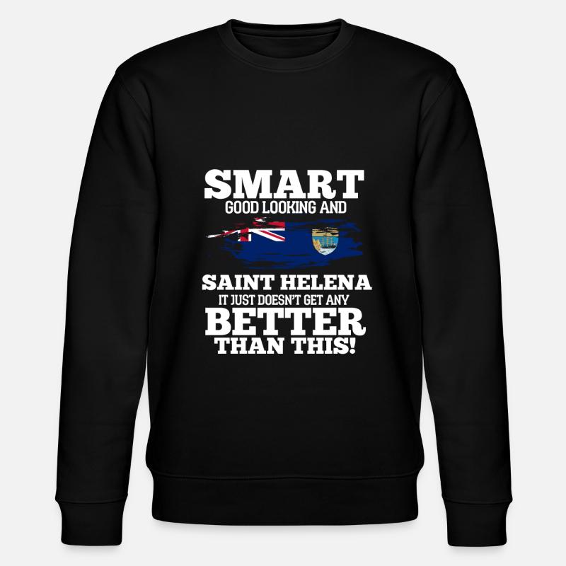 Saint Helena - Stanley/Stella Unisex Bio-Sweatshirt CHANGER  - Schwarz