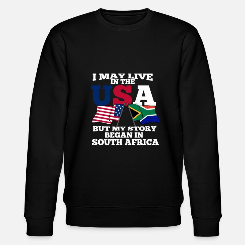 Südafrika - Stanley/Stella Unisex Bio-Sweatshirt CHANGER  - Schwarz