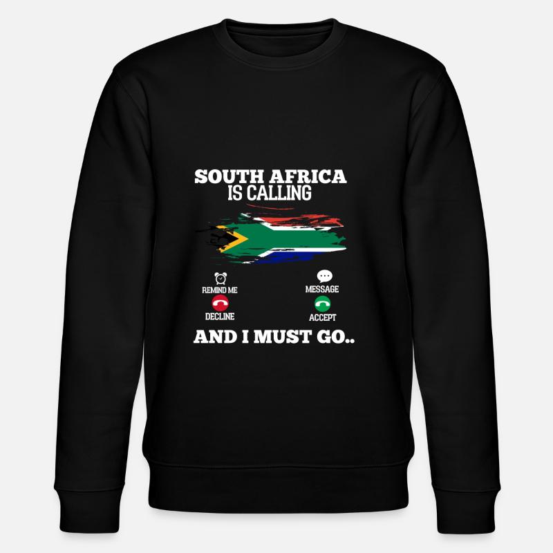 Südafrika - Stanley/Stella Unisex Bio-Sweatshirt CHANGER  - Schwarz