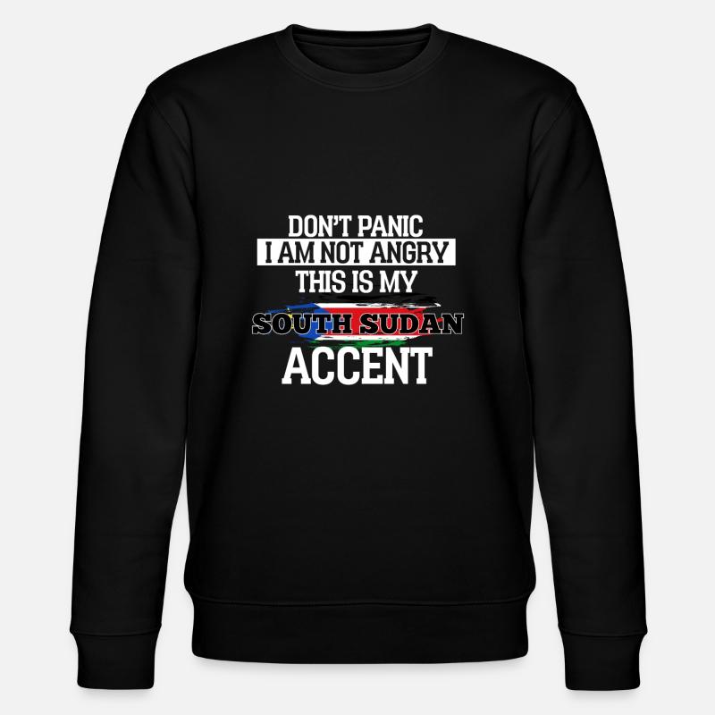 Südsudan - Stanley/Stella Unisex Bio-Sweatshirt CHANGER  - Schwarz