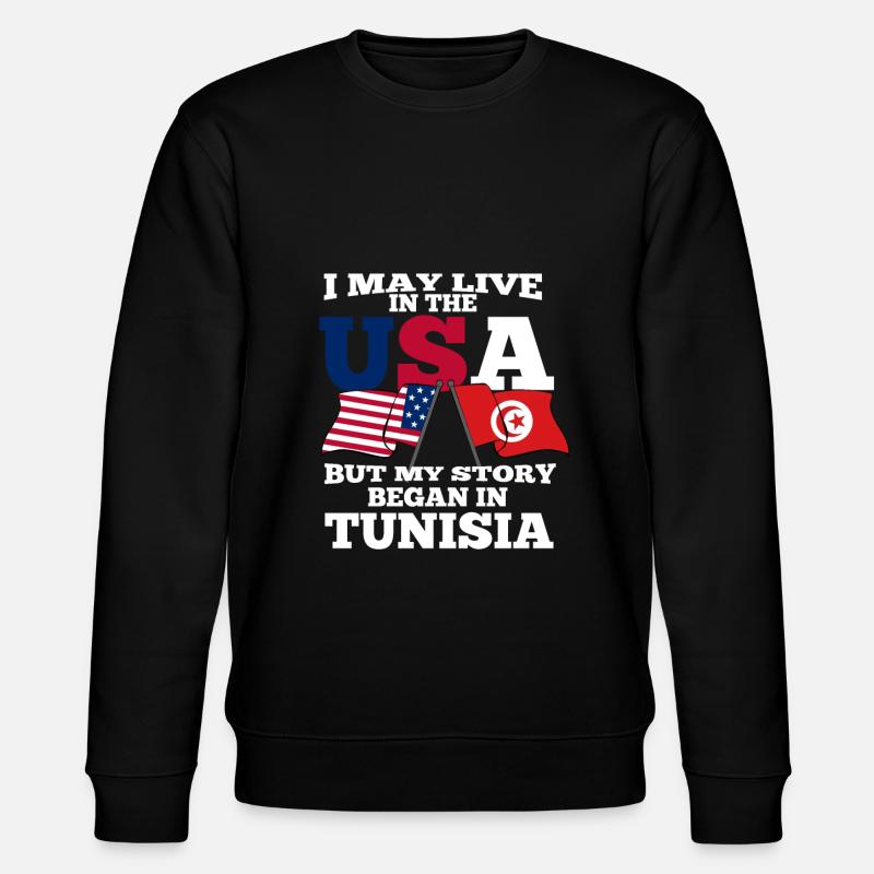 Tunesien - Stanley/Stella Unisex Bio-Sweatshirt CHANGER  - Schwarz