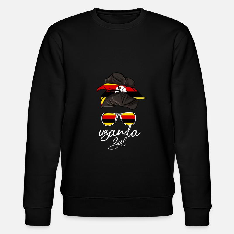 Uganda - Stanley/Stella CHANGER Unisex Organic Sweatshirt - black