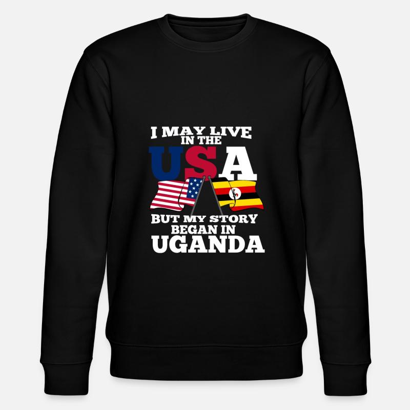 Uganda - Stanley/Stella Unisex Bio-Sweatshirt CHANGER  - Schwarz