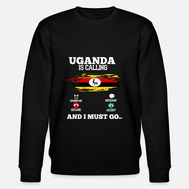 Ouganda - Sweat bio CHANGER Stanley/Stella Unisexe - noir