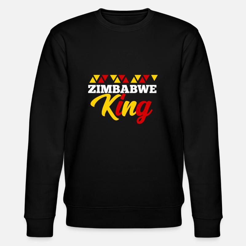 Simbabwe - Stanley/Stella Unisex Bio-Sweatshirt CHANGER  - Schwarz