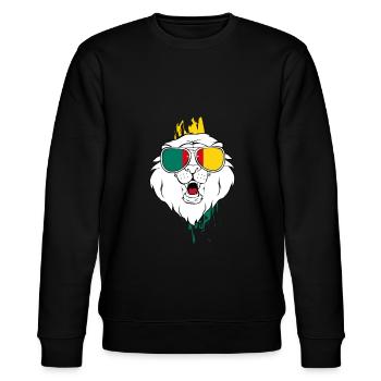 Cameroon - Stanley/Stella CHANGER Unisex Organic Sweatshirt - black - Front - Nik (191cm) & Marisol (170cm)