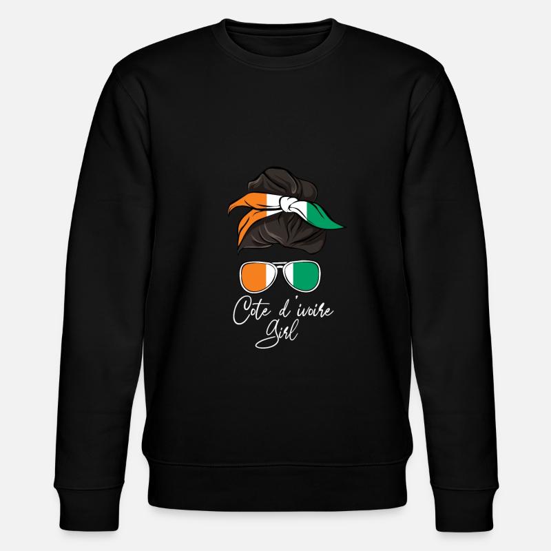 Ivory Coast - Stanley/Stella CHANGER Unisex Organic Sweatshirt - black