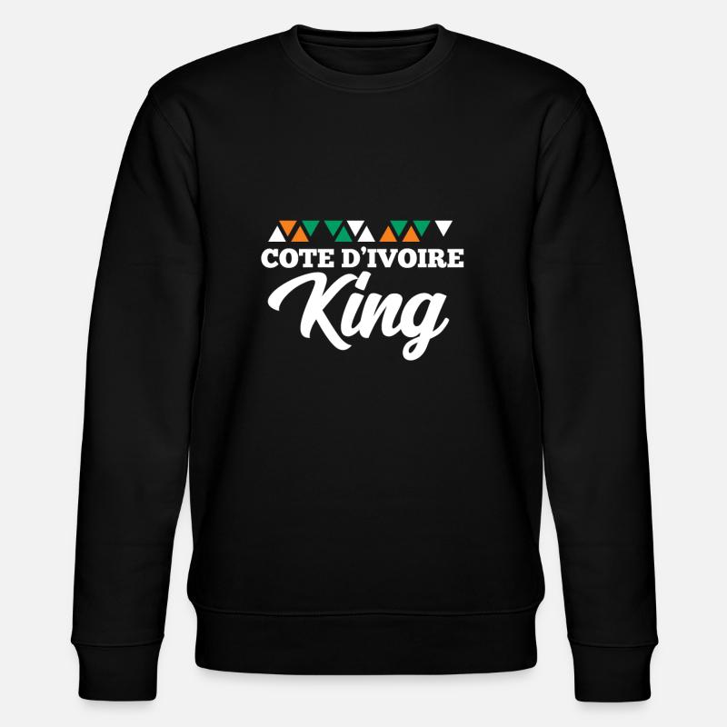 Elfenbeinküste - Stanley/Stella Unisex Bio-Sweatshirt CHANGER  - Schwarz