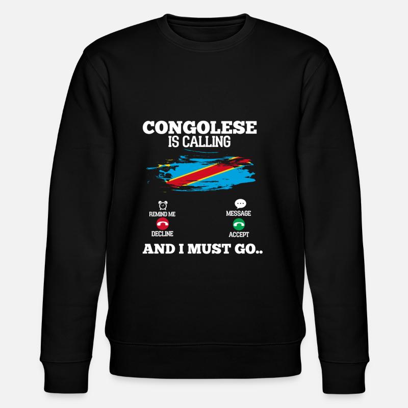 Kongo - Stanley/Stella Unisex Bio-Sweatshirt CHANGER  - Schwarz