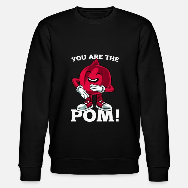 pomegranate - Stanley/Stella CHANGER Unisex Organic Sweatshirt - black