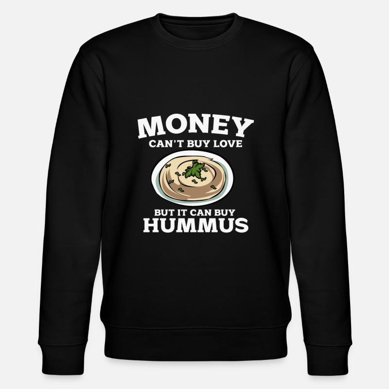 Hummus - Stanley/Stella Unisex Bio-Sweatshirt CHANGER - Schwarz