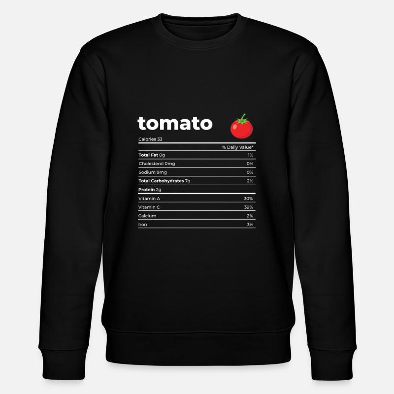 Nutritional Information Tomato - Stanley/Stella CHANGER Unisex Organic Sweatshirt - black